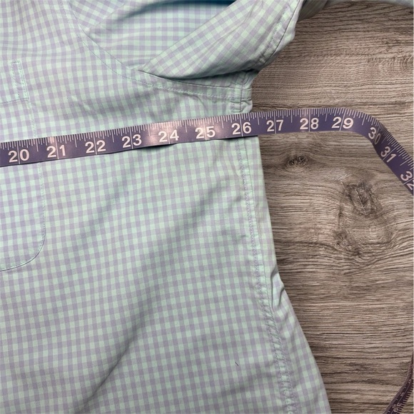 Vineyard Vines Performance OTG Blue Purple Gingham button up shirt in size 2XL - Picture 6 of 8